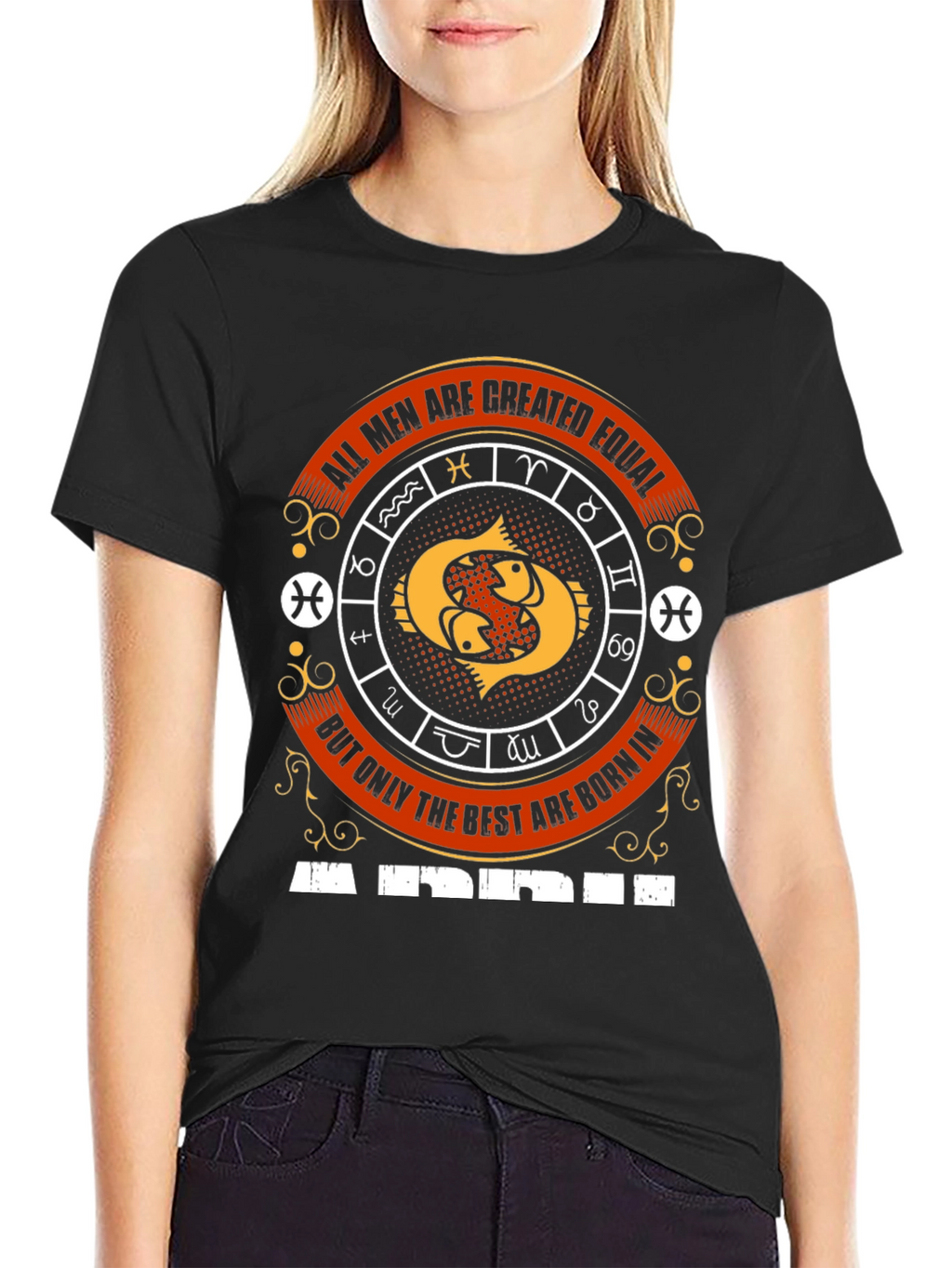 Pisces Zodiac Sign Mens T-Shirt