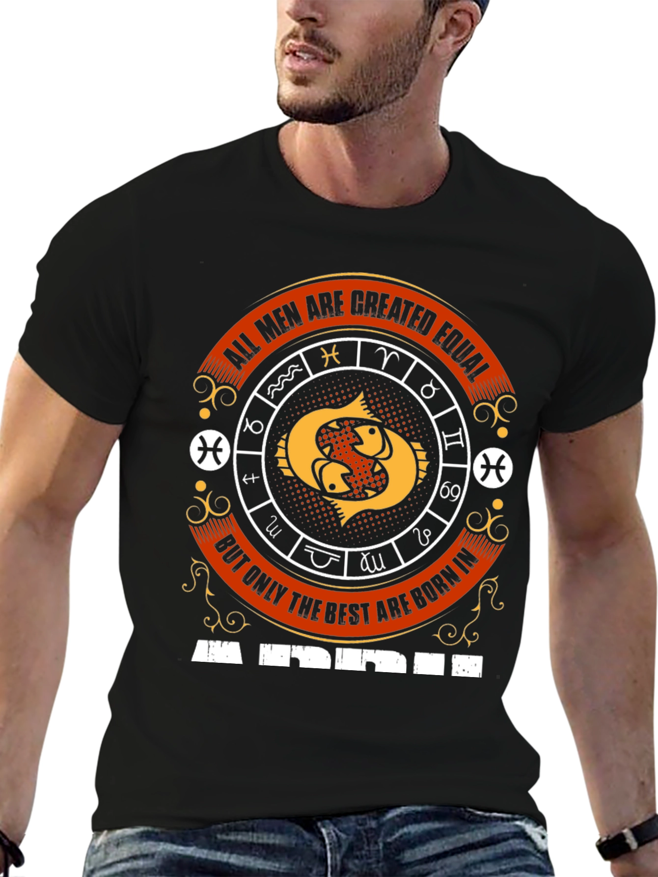 Pisces Zodiac Sign Mens T-Shirt