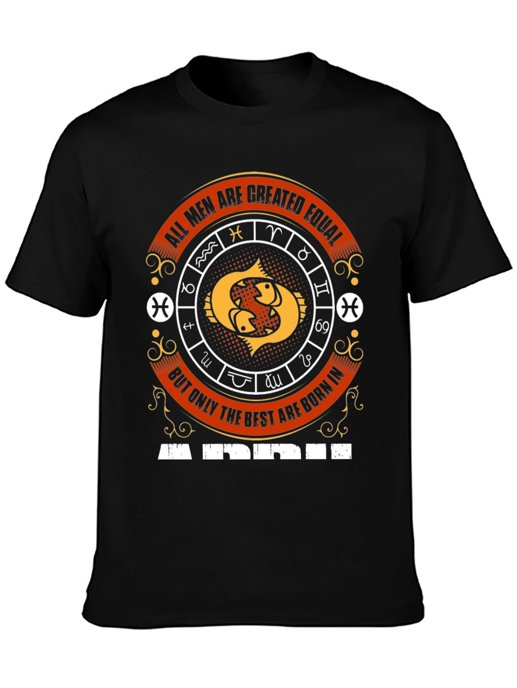 Pisces Zodiac Sign Mens T-Shirt
