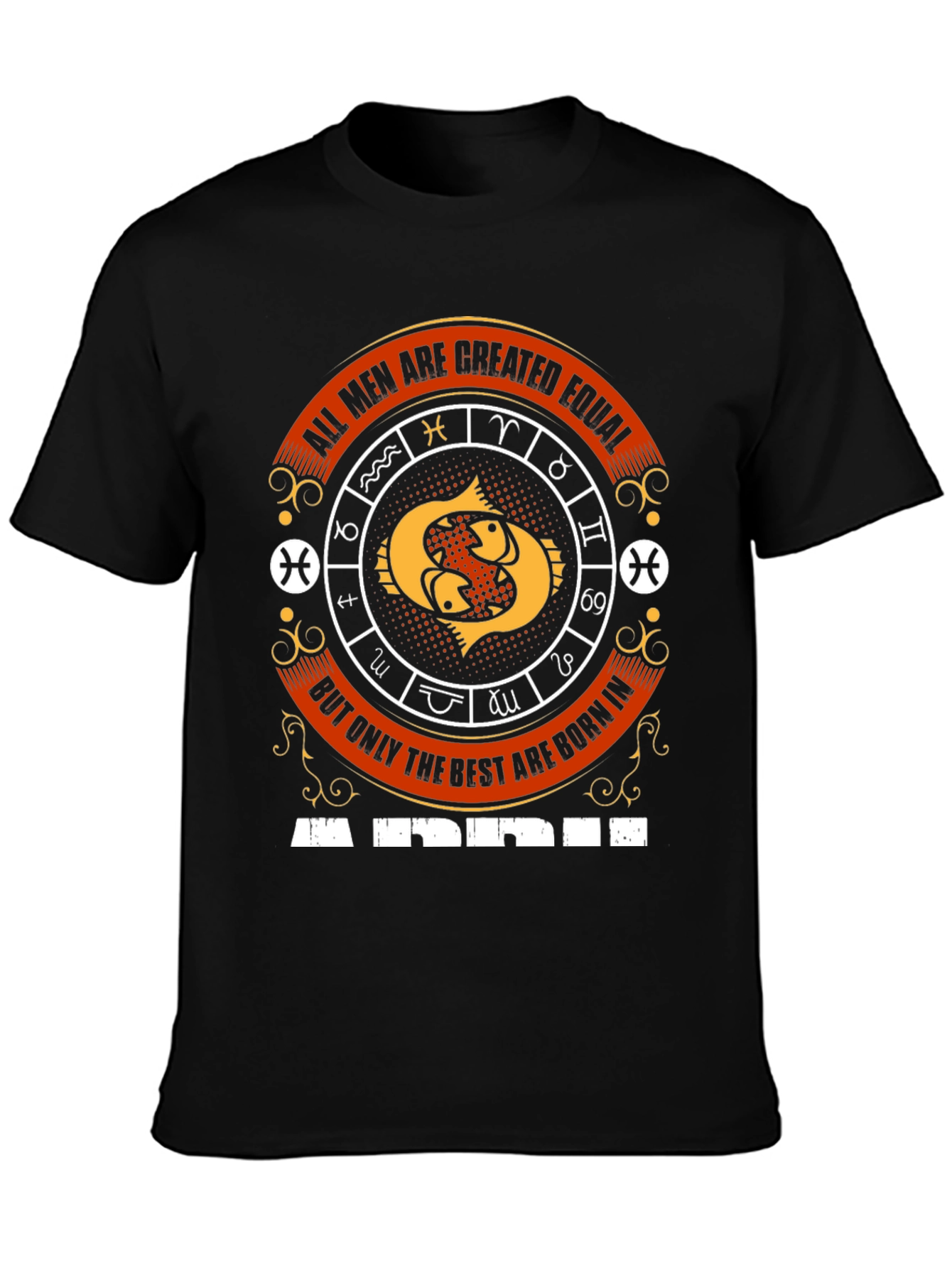 Pisces Zodiac Sign Mens T-Shirt