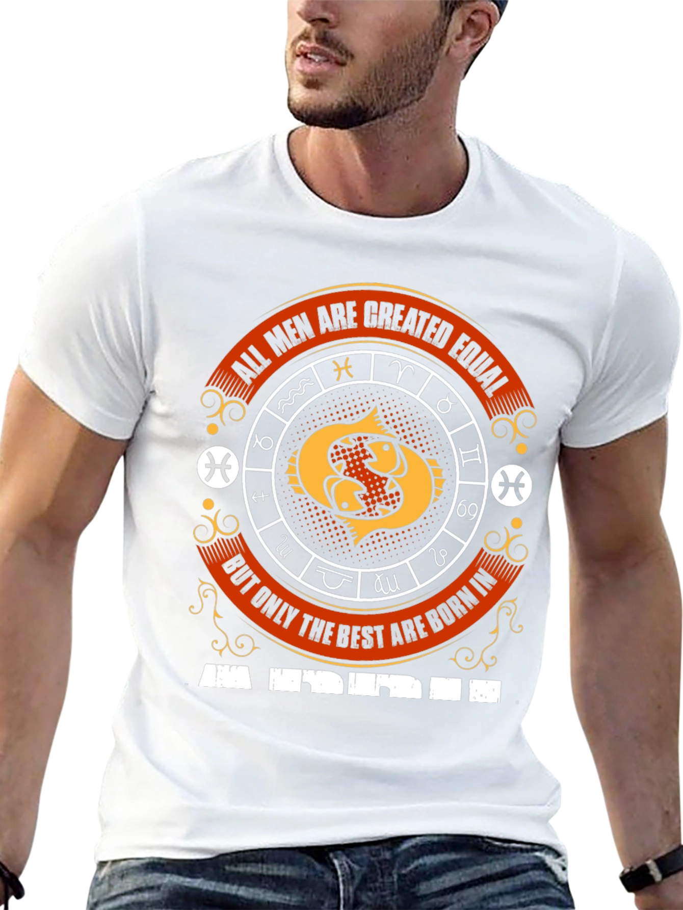 Pisces Zodiac Sign Mens T-Shirt