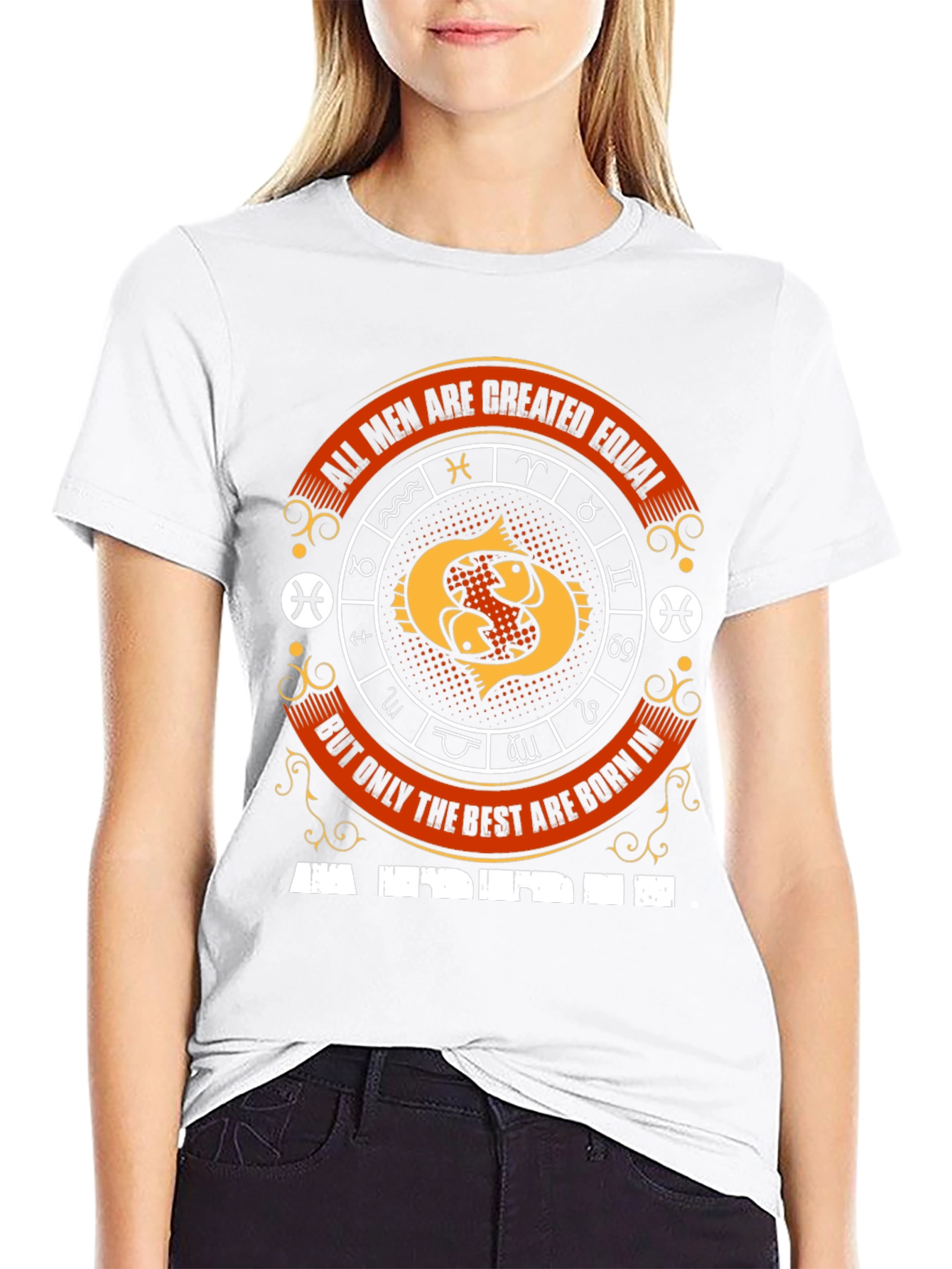 Pisces Zodiac Sign Mens T-Shirt