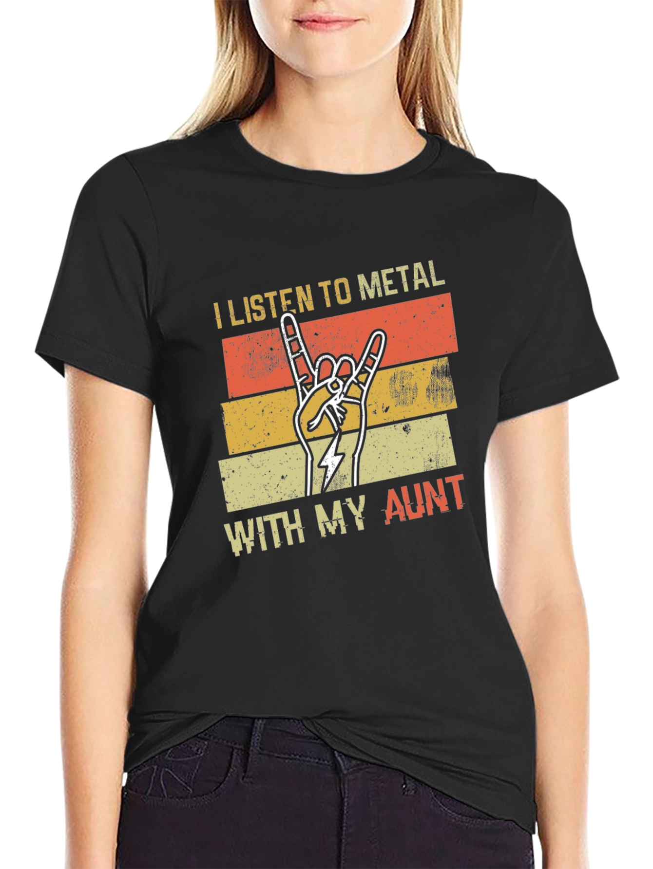 Metal Music Aunt T-Shirt