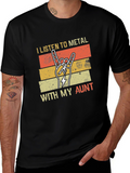 Metal Music Aunt T-Shirt