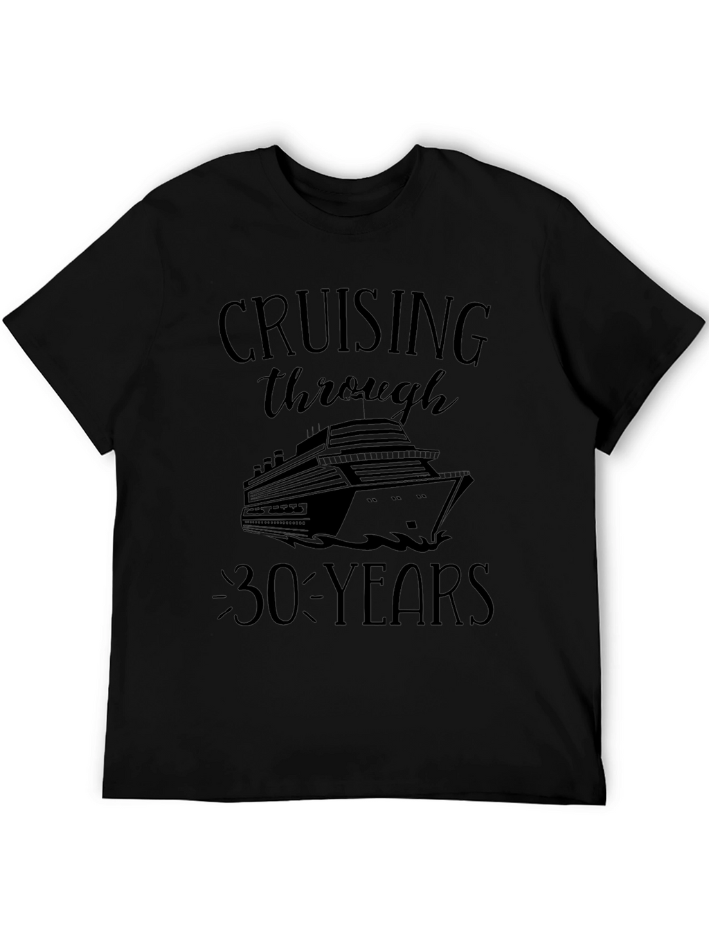 Cruising Through 30 Years Black T-Shirt