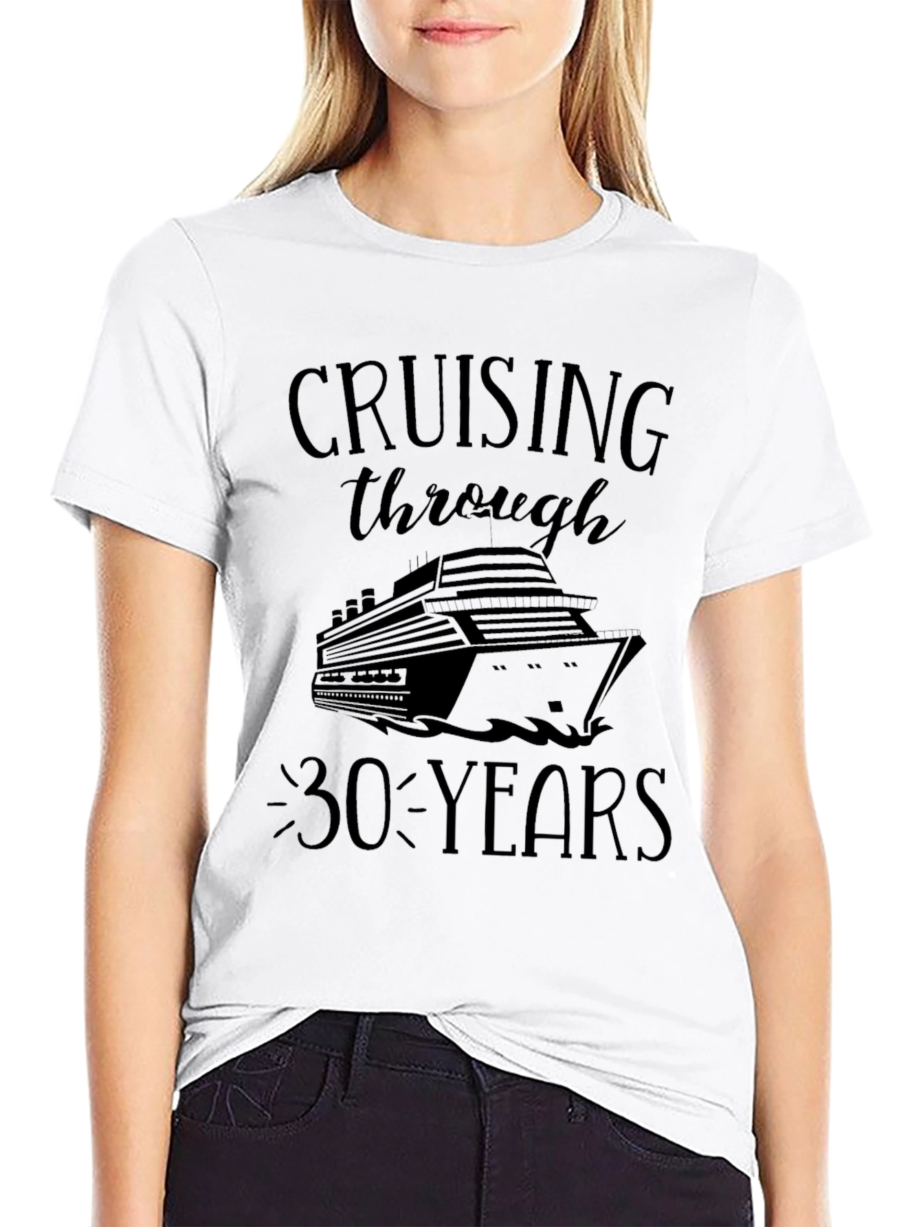 Cruising Through 30 Years Black T-Shirt