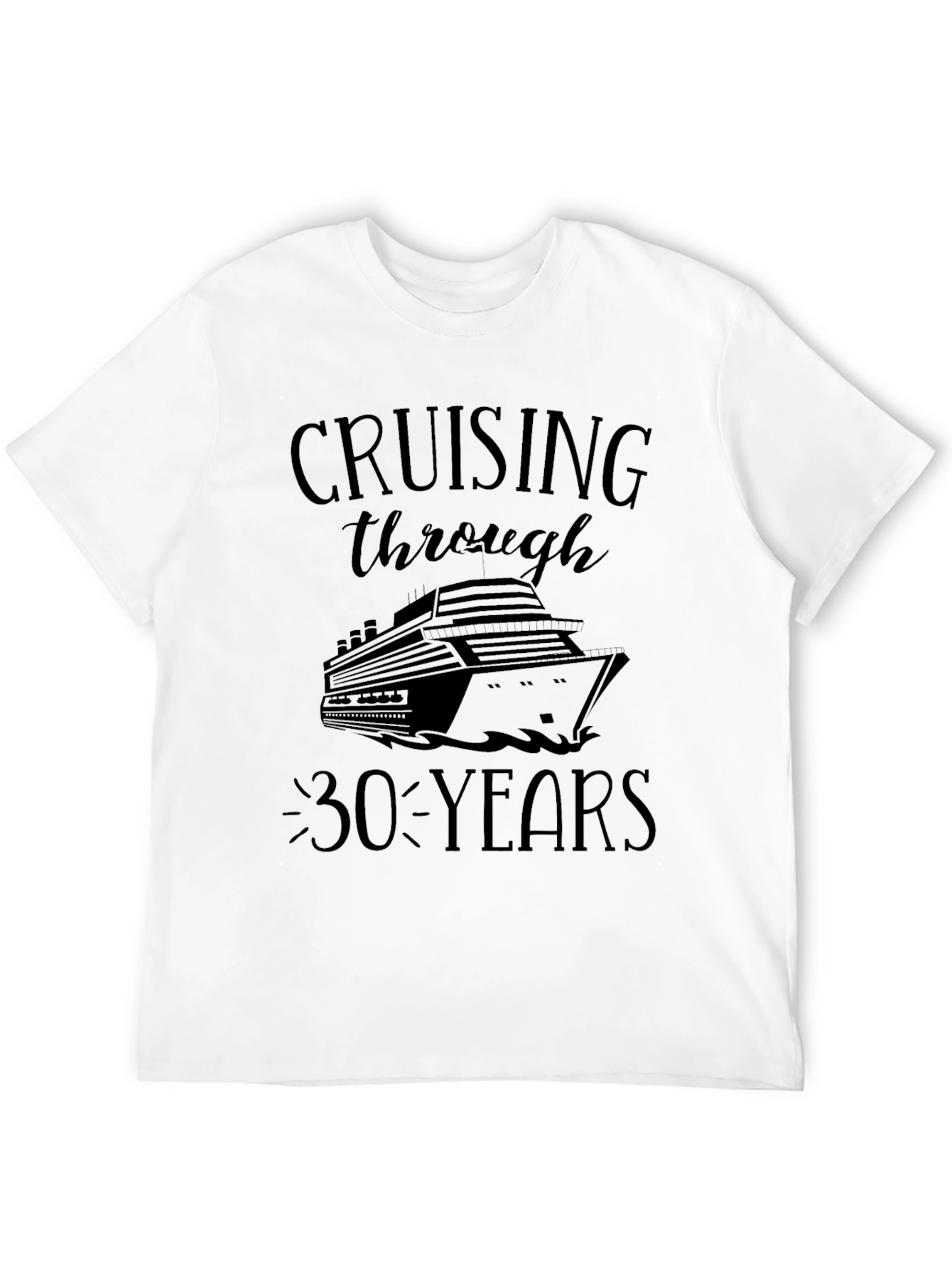 Cruising Through 30 Years Black T-Shirt