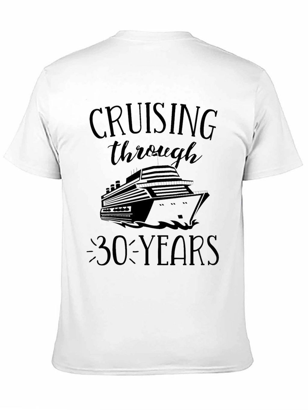 Cruising Through 30 Years Black T-Shirt