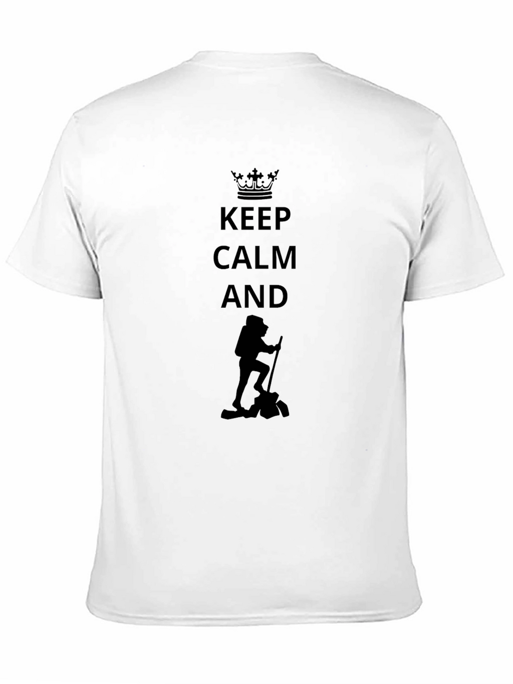 Keep Calm Hiker Graphic Tee - Black