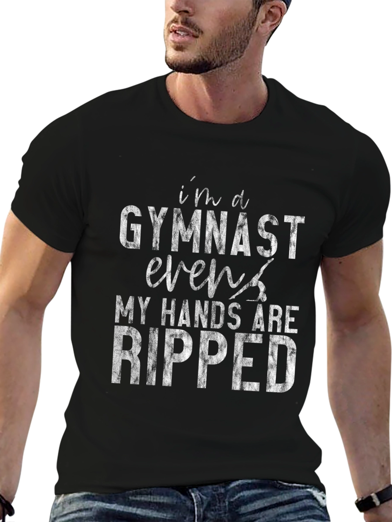 Gymnast Ripped Hands Graphic T-Shirt