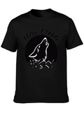 Howling Husky T-Shirt - Black