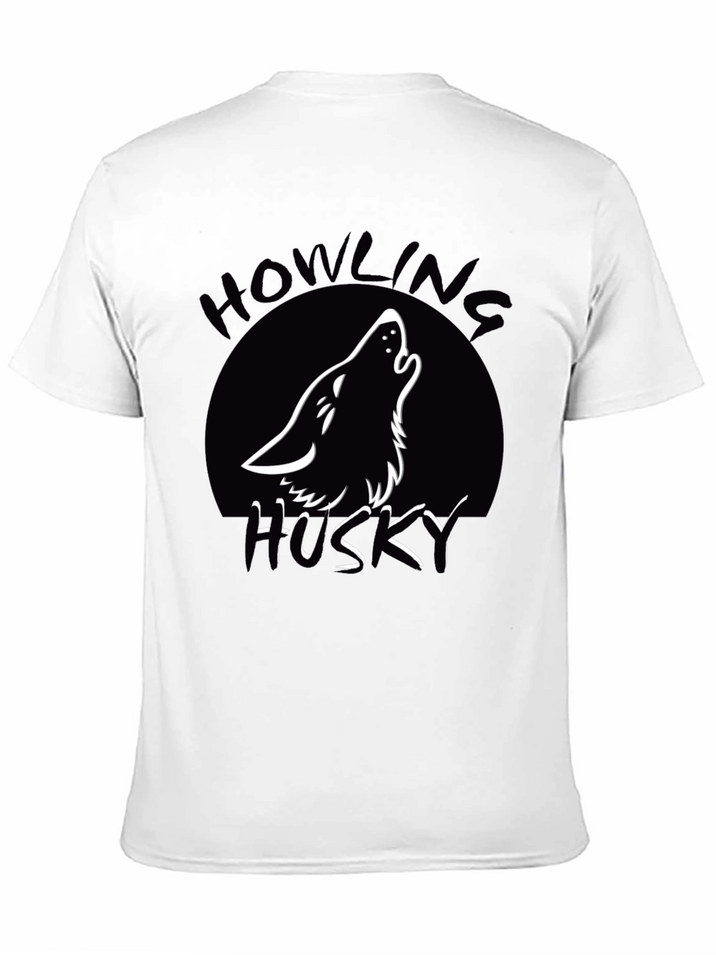 Howling Husky T-Shirt - Black