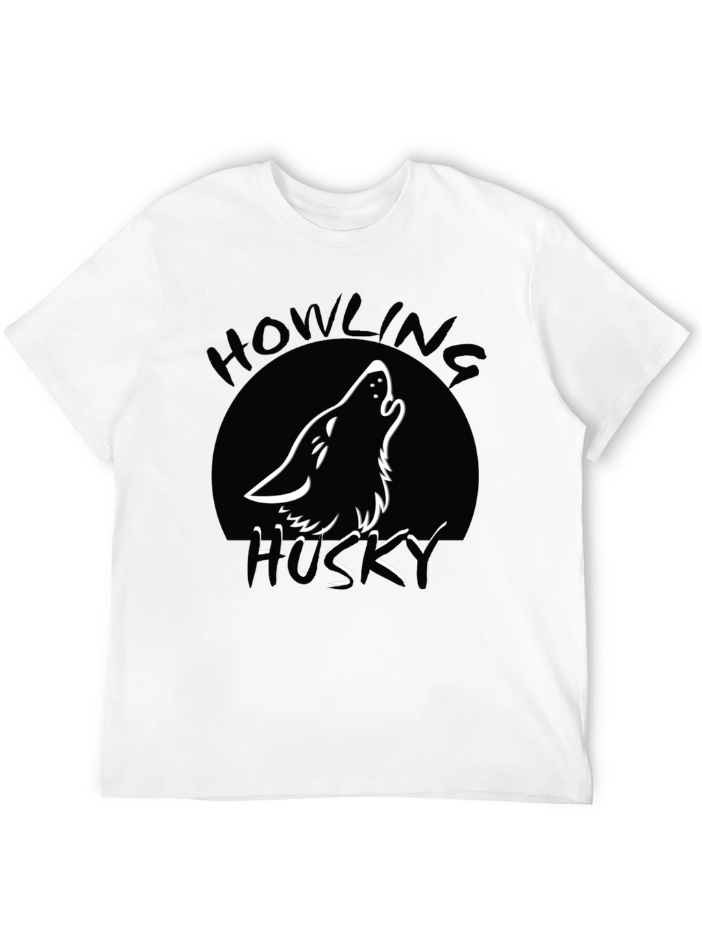 Howling Husky T-Shirt - Black