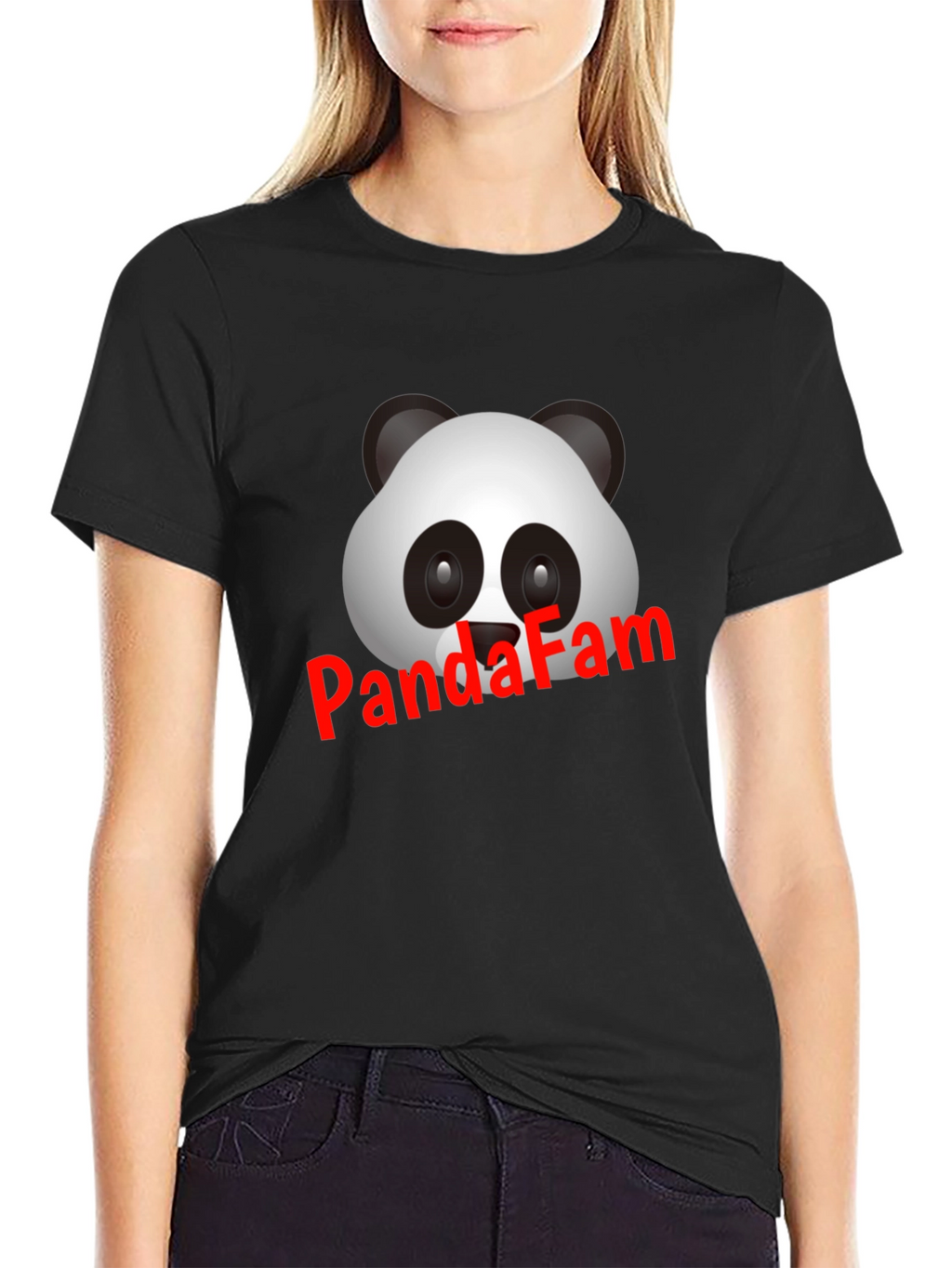 Panda Fam Black T-Shirt