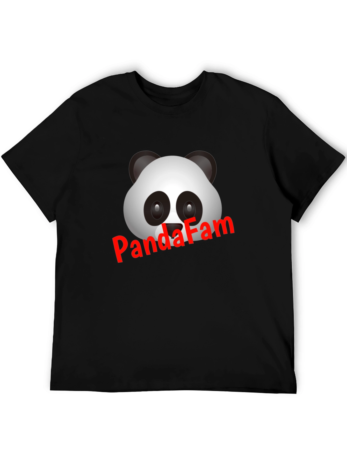 Panda Fam Black T-Shirt