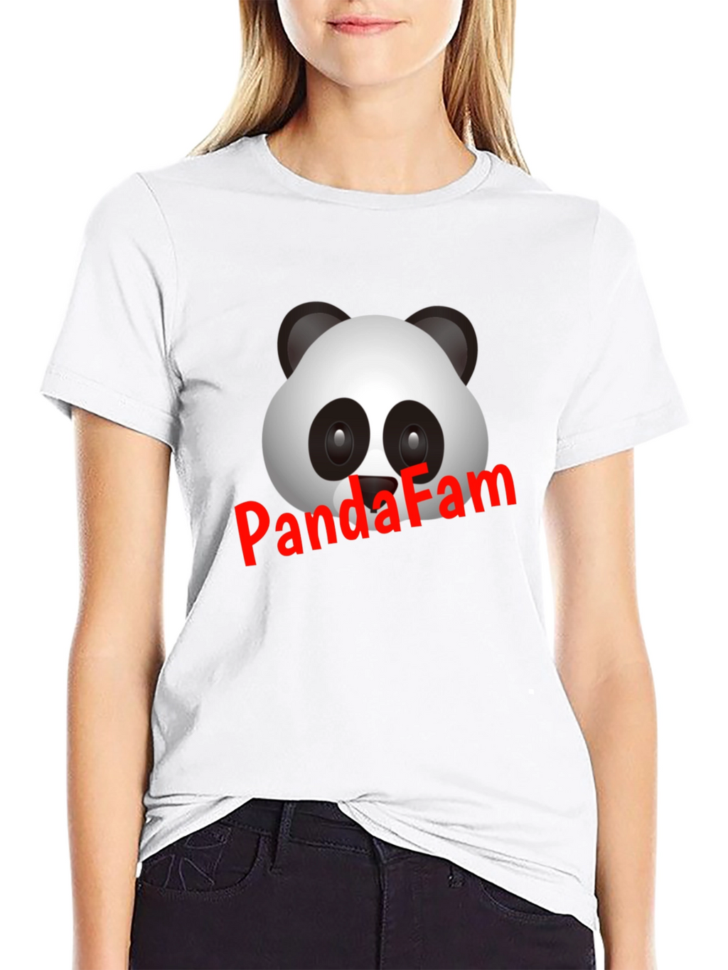 Panda Fam Black T-Shirt