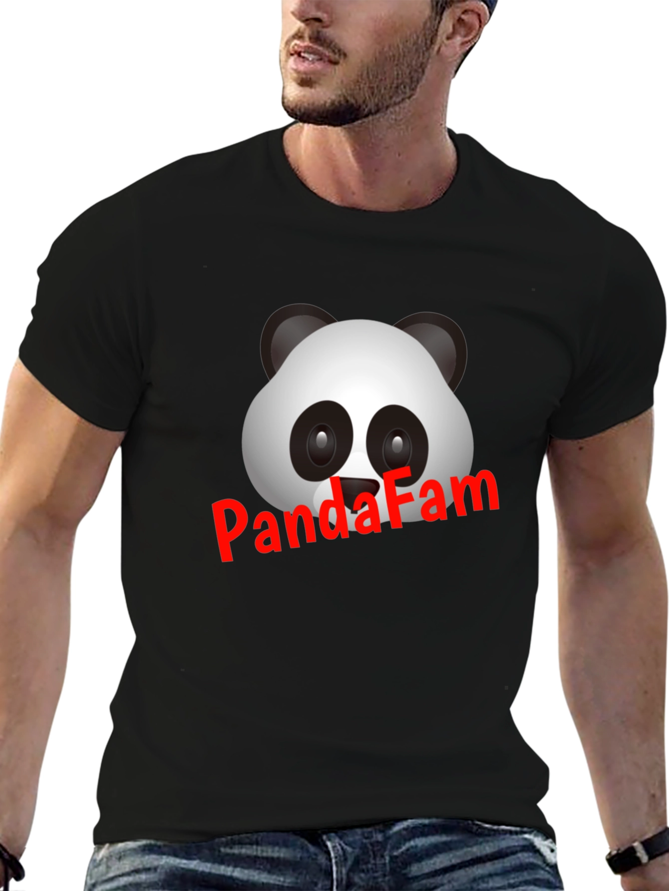 Panda Fam Black T-Shirt