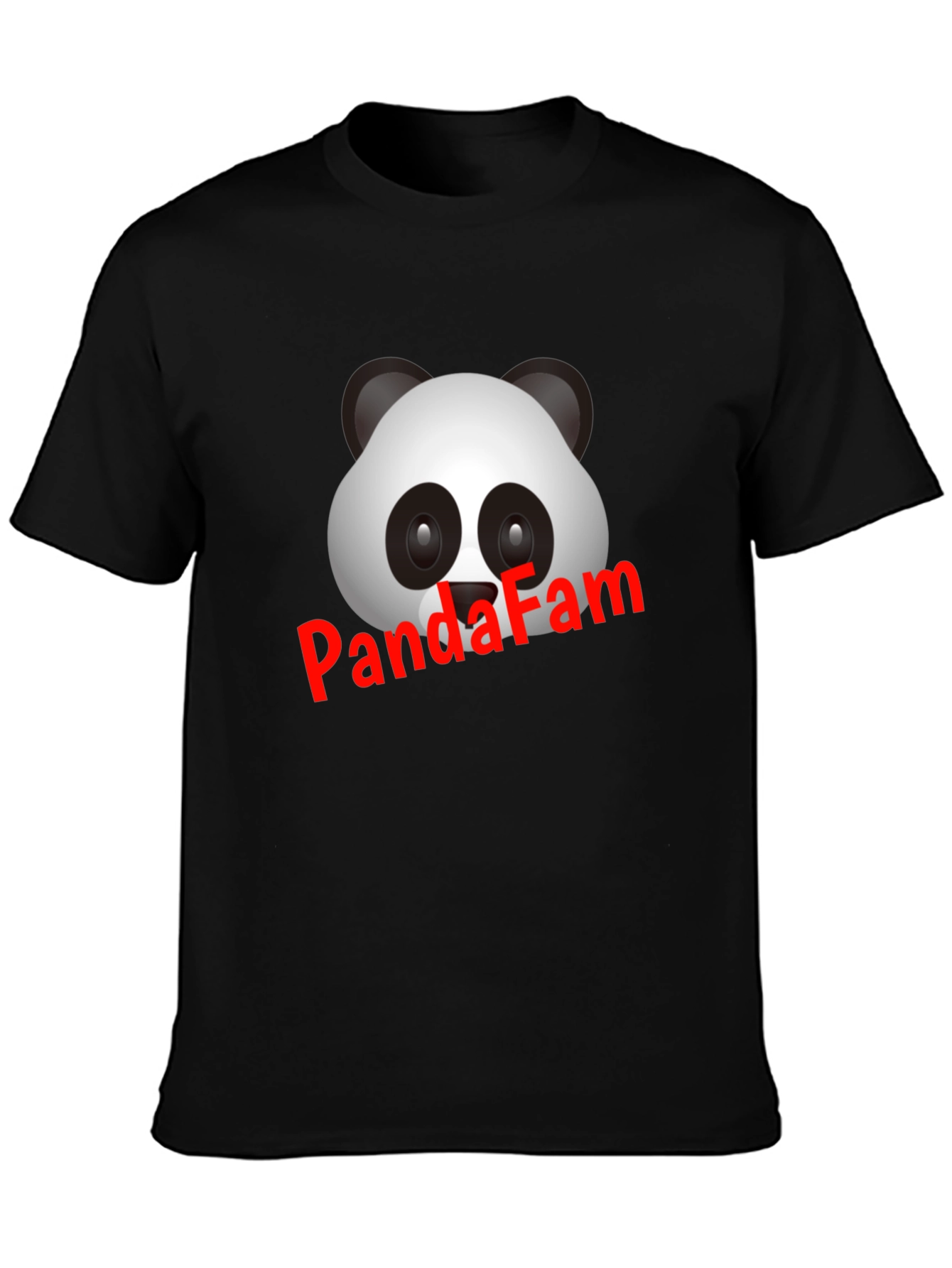 Panda Fam Black T-Shirt