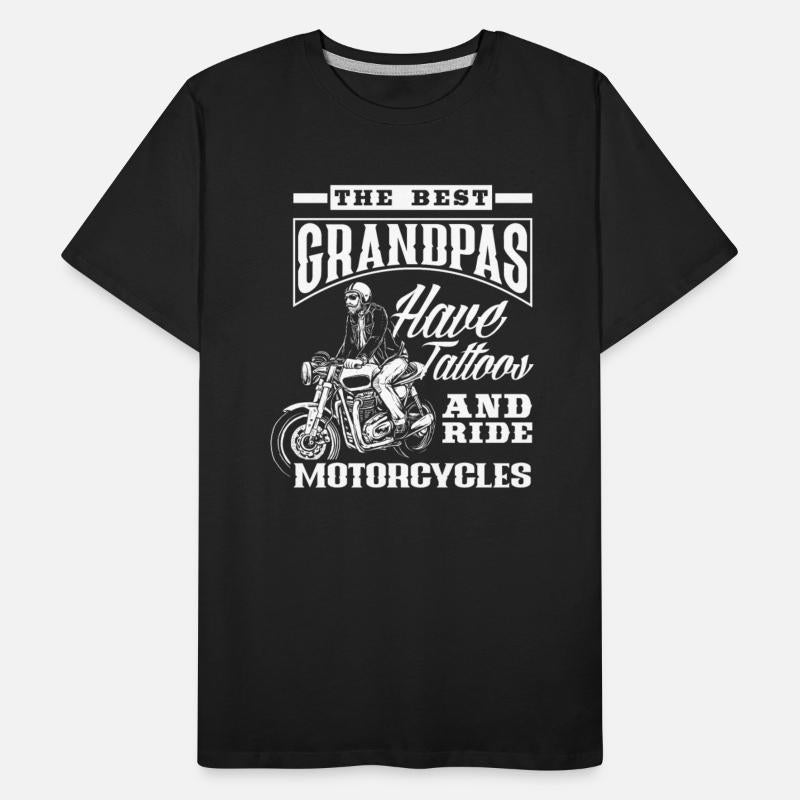 Tattooed Grandpa Motorcycle Tattoo Tattoos Gift