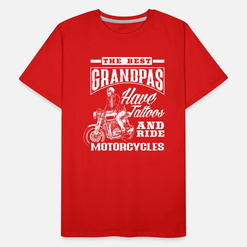 Tattooed Grandpa Motorcycle Tattoo Tattoos Gift