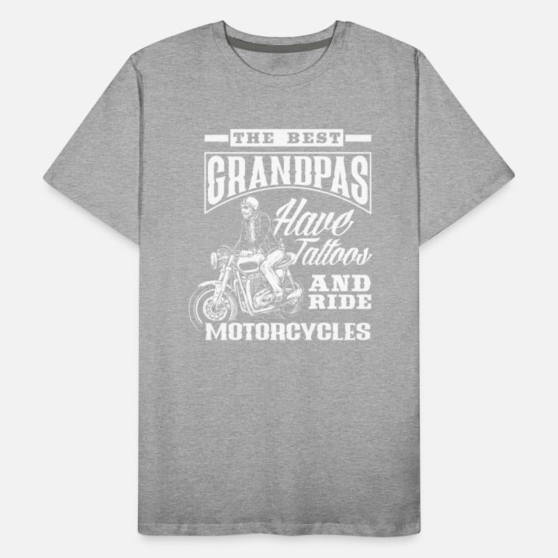 Tattooed Grandpa Motorcycle Tattoo Tattoos Gift
