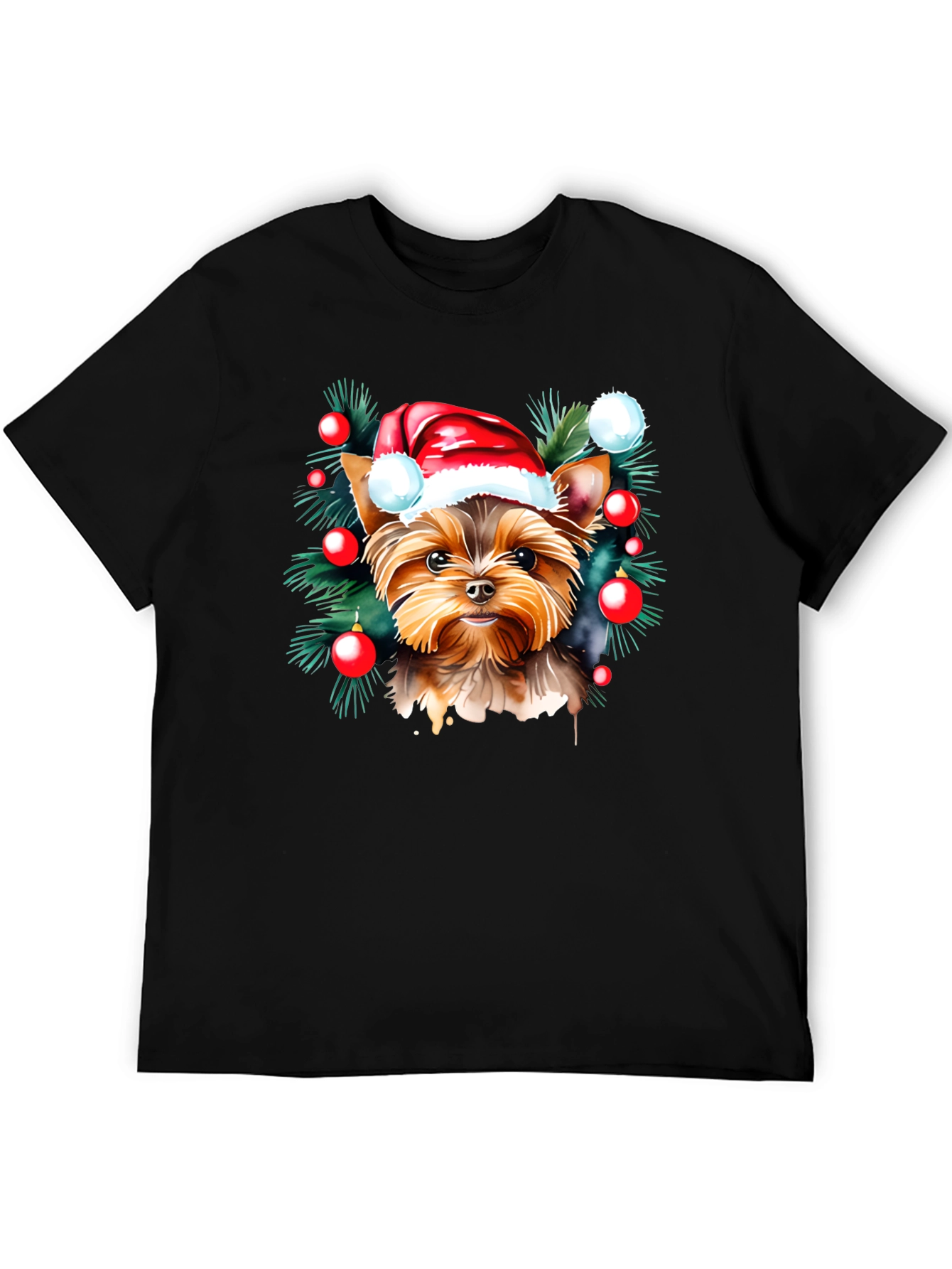Yorkshire Terrier Christmas T-Shirt – Festive Dog Lover Tee