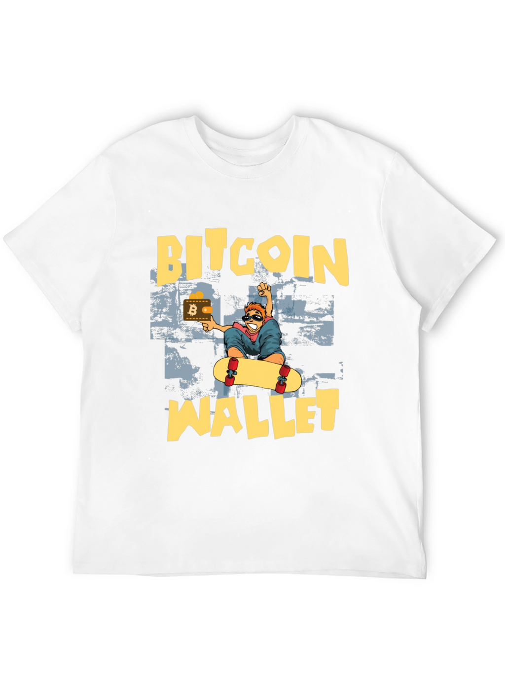 Bitcoin Wallet Skater T-Shirt