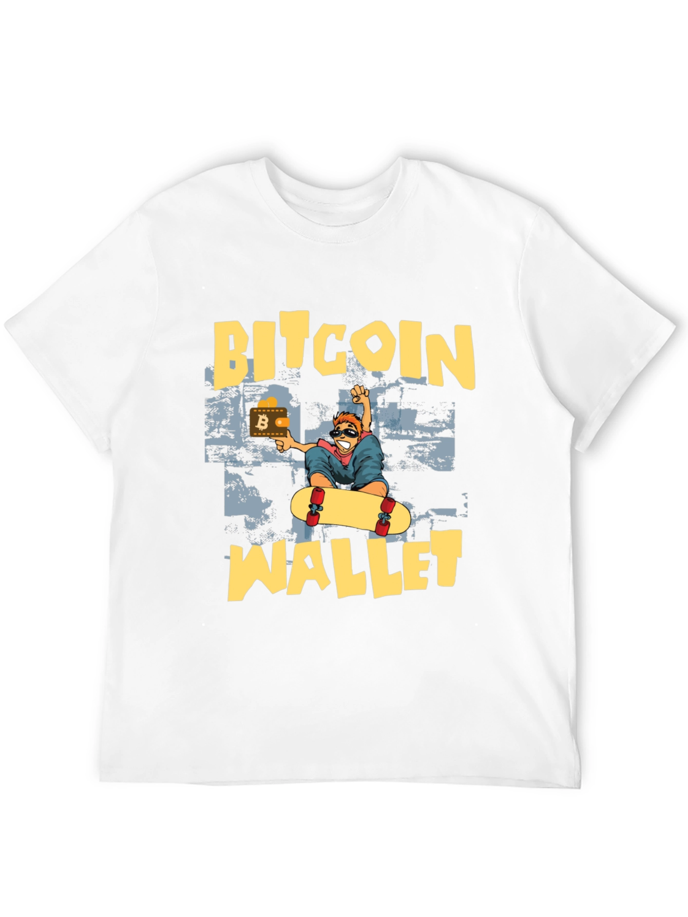 Bitcoin Wallet Skater T-Shirt