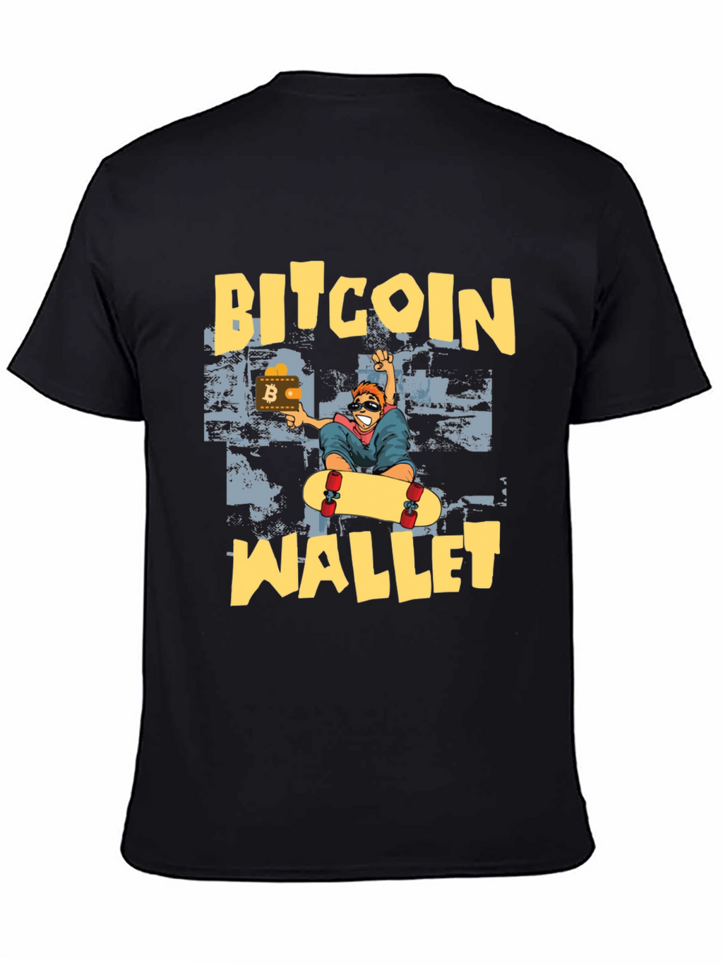 Bitcoin Wallet Skater T-Shirt