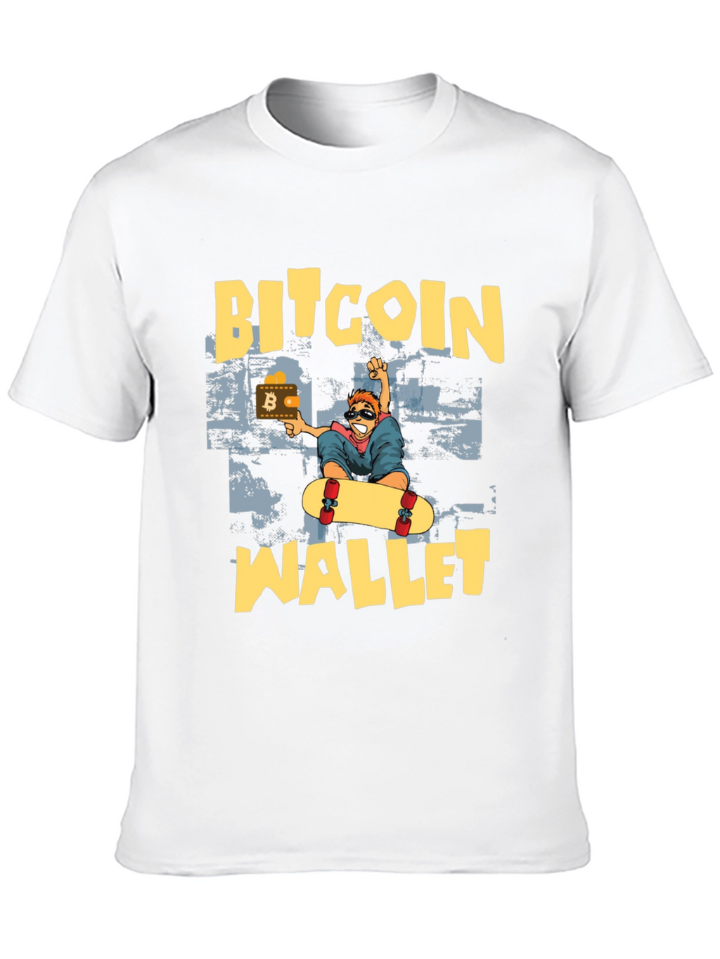 Bitcoin Wallet Skater T-Shirt