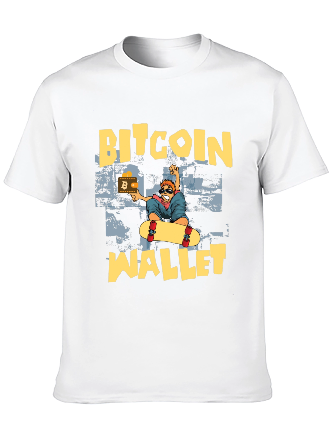Bitcoin Wallet Skater T-Shirt