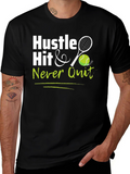 Hustle Hit Never Quit Black T-Shirt