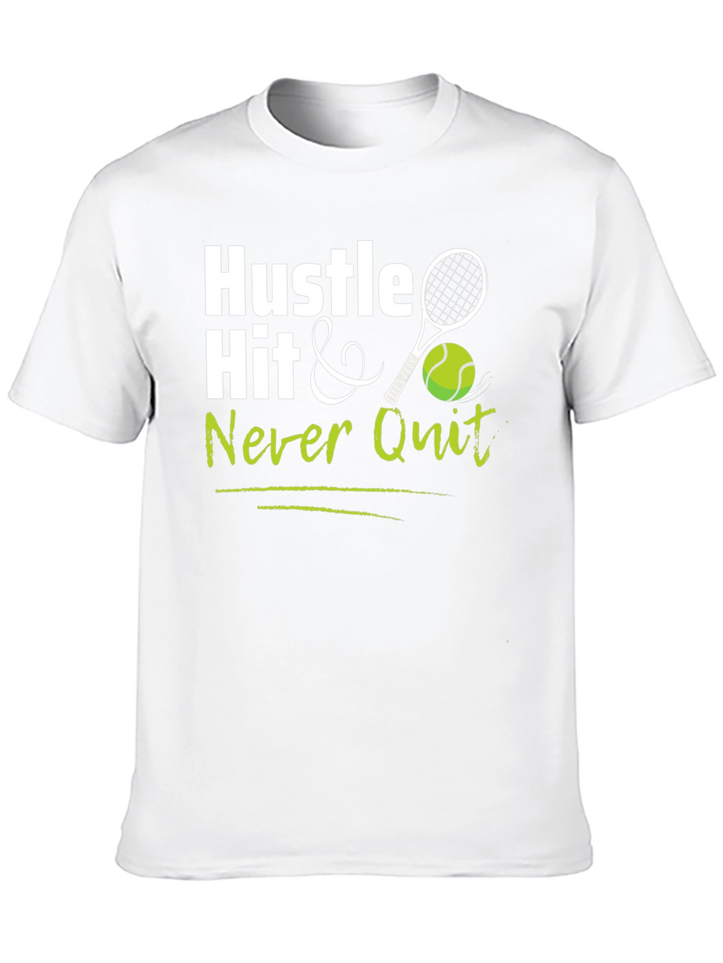 Hustle Hit Never Quit Black T-Shirt