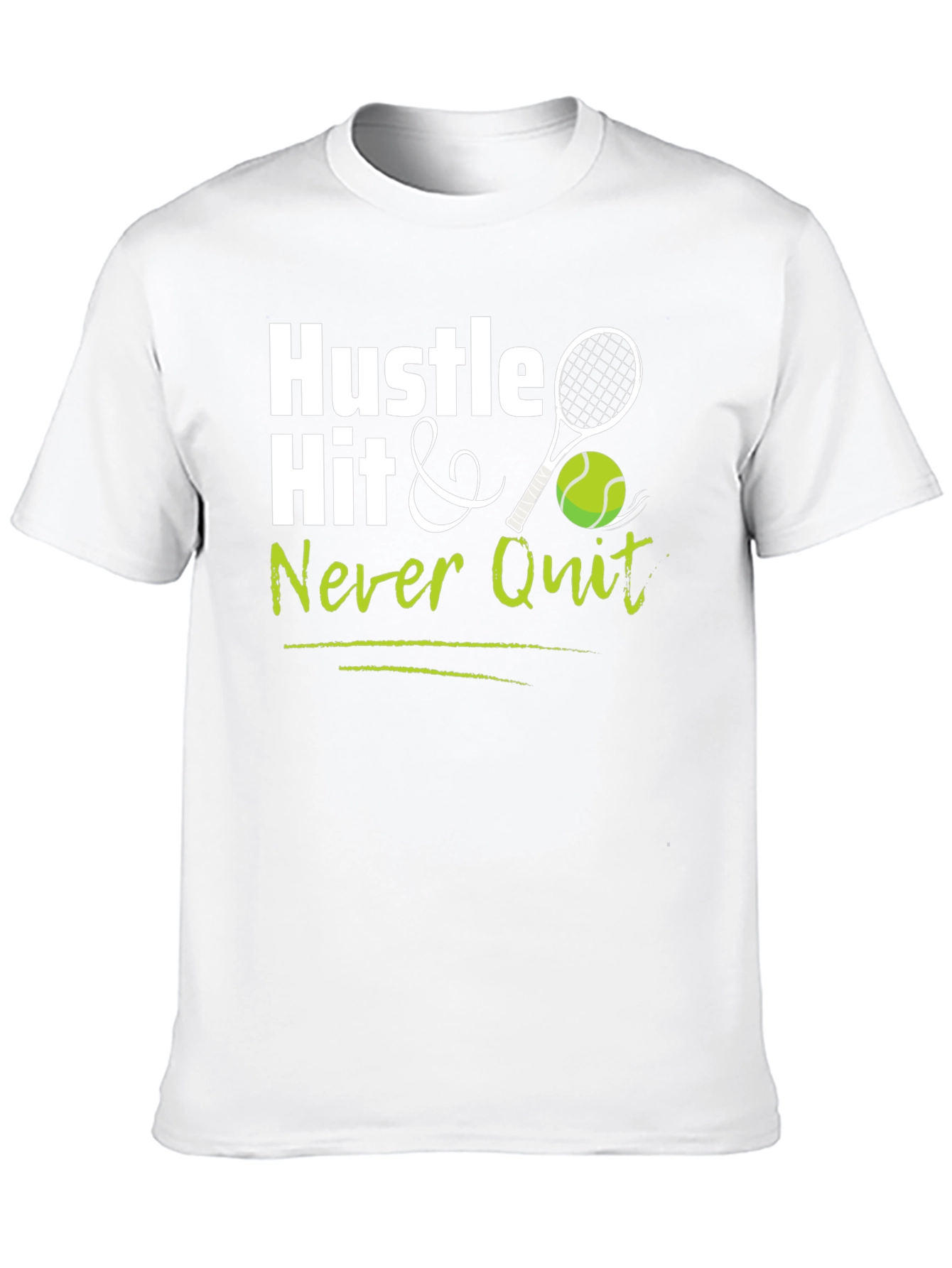 Hustle Hit Never Quit Black T-Shirt