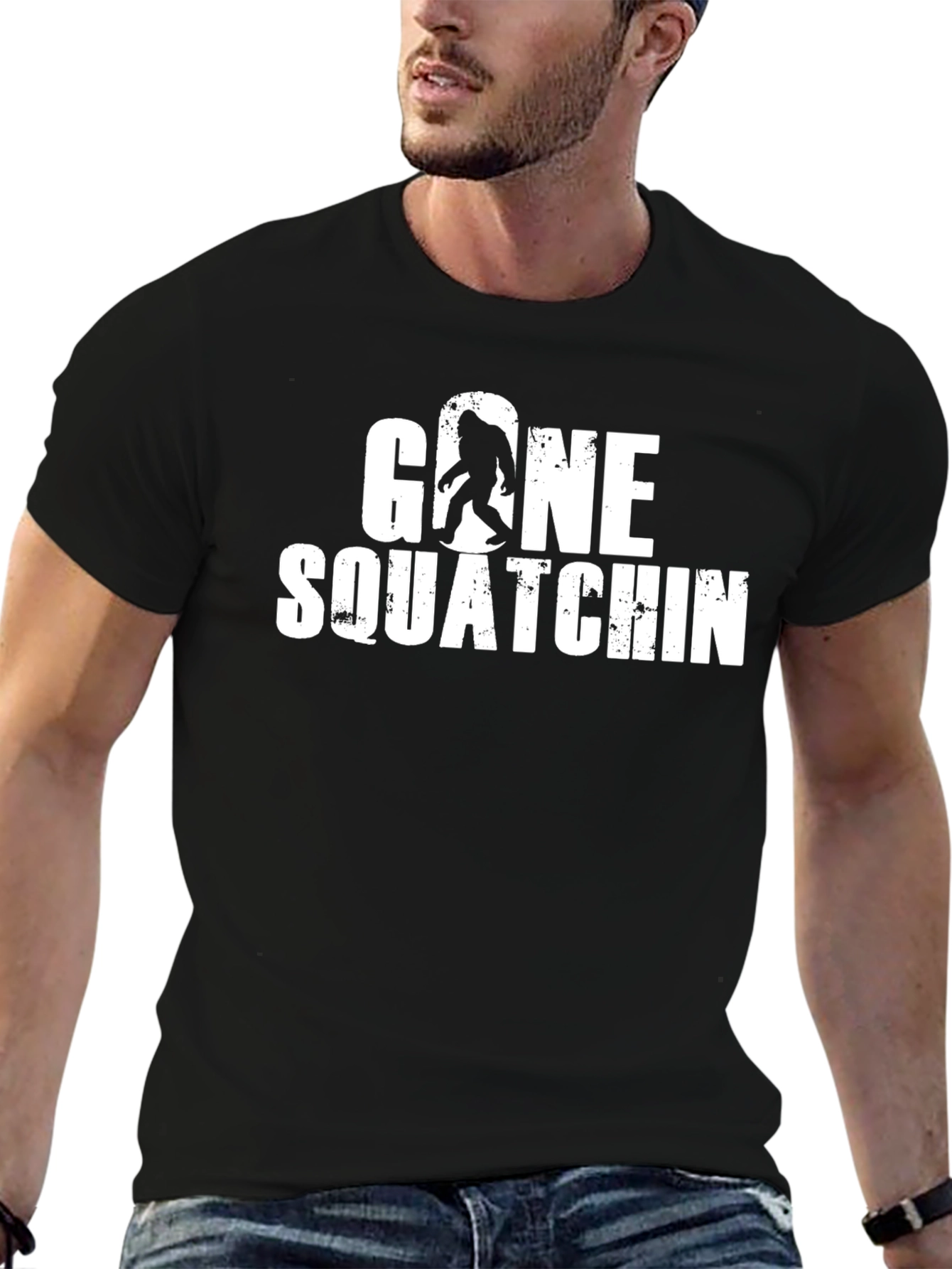 Gone Squatchin T-Shirt - Bigfoot Hunting Tee