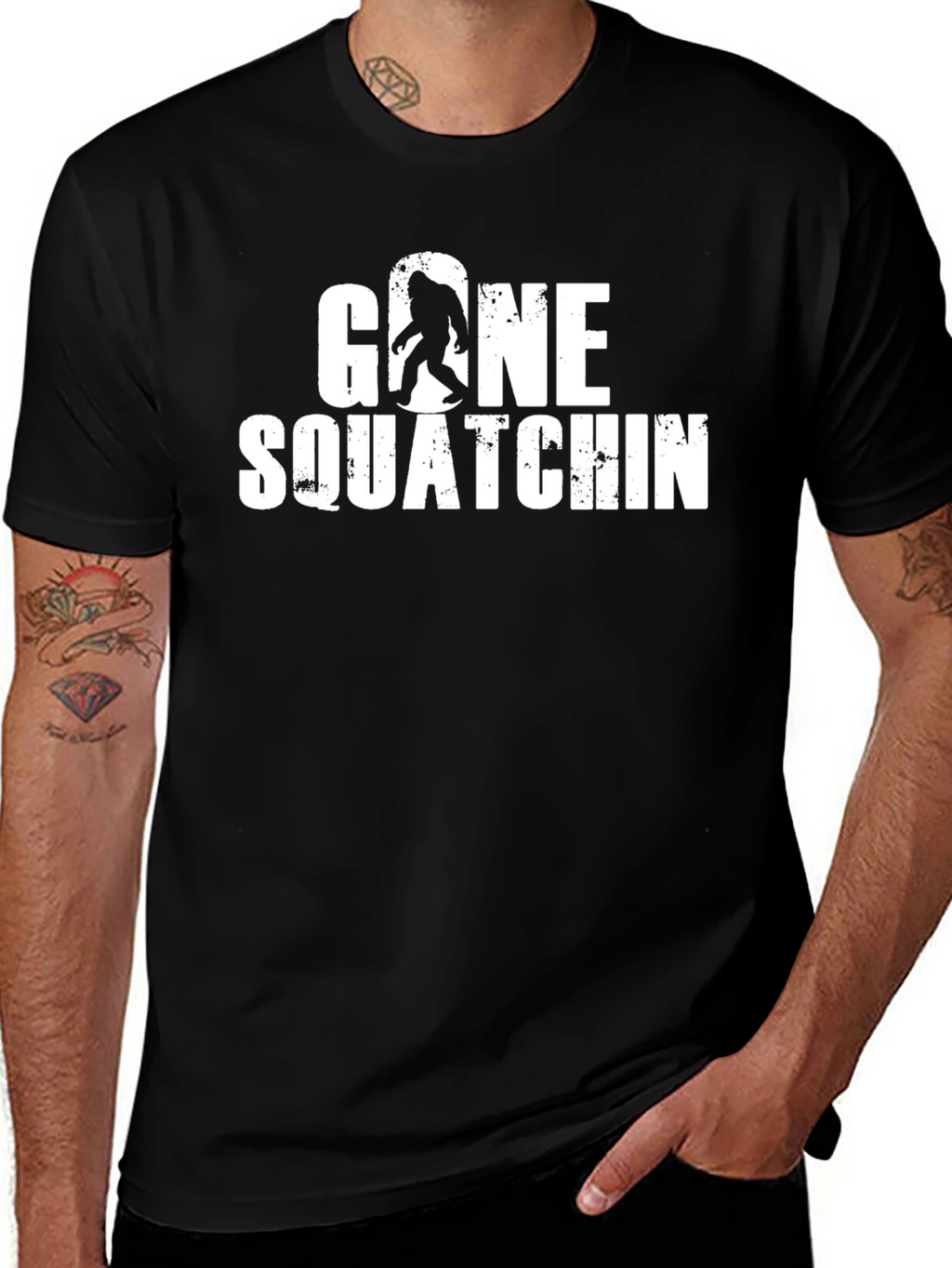 Gone Squatchin T-Shirt - Bigfoot Hunting Tee