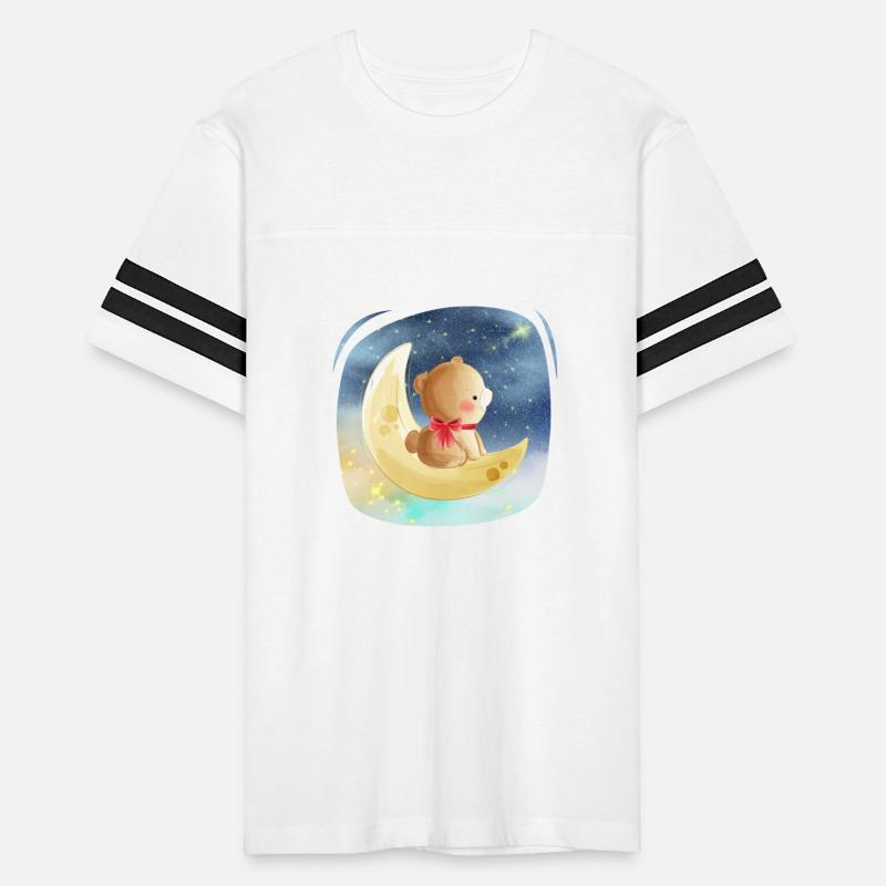 Teddy Bear Siting On Balloon Moon Excited