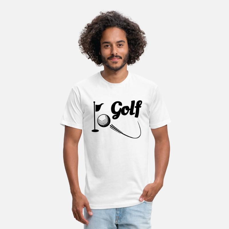 Text 'GOLF' with a wave golfball