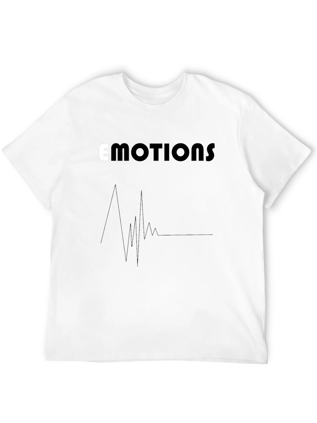 Emotions Graphic Tee - Black Cotton Comfort