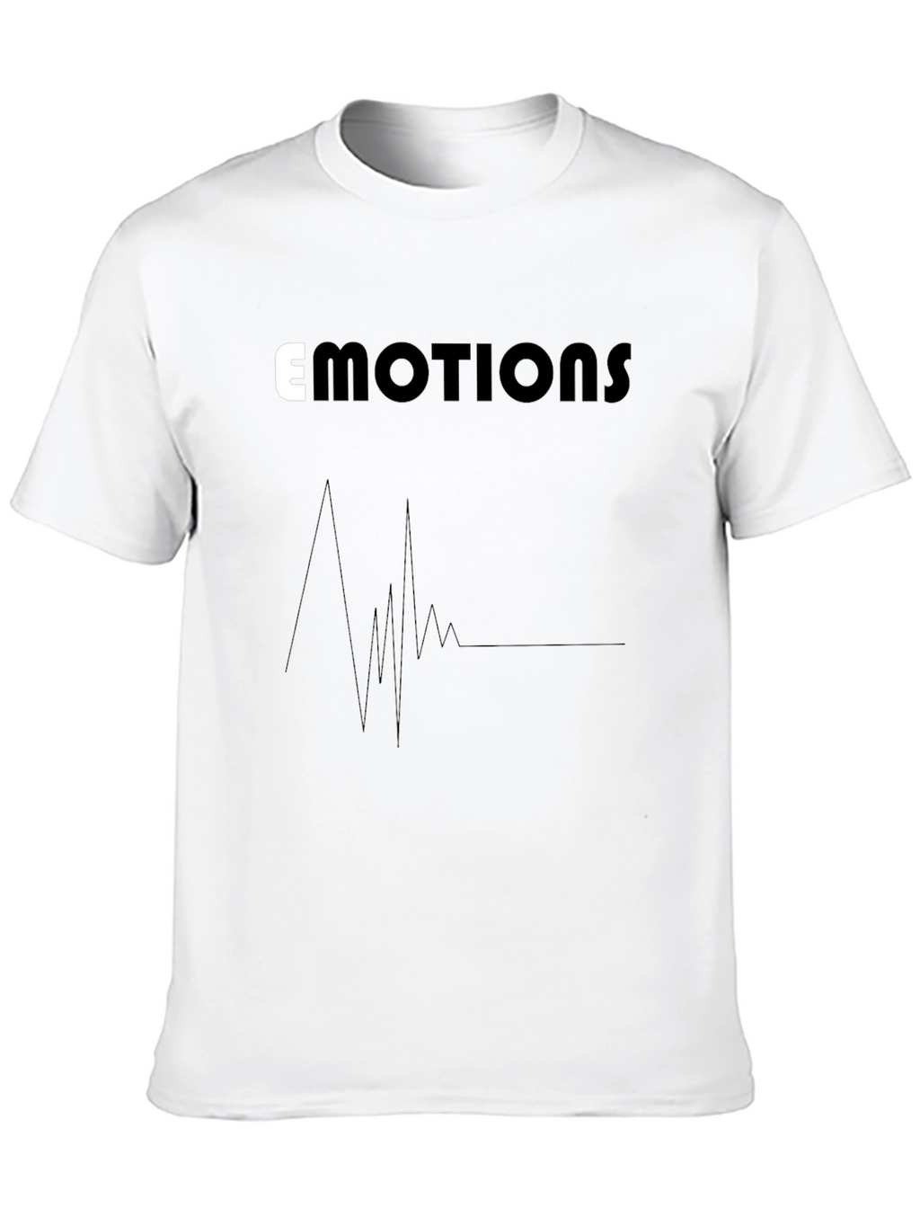 Emotions Graphic Tee - Black Cotton Comfort