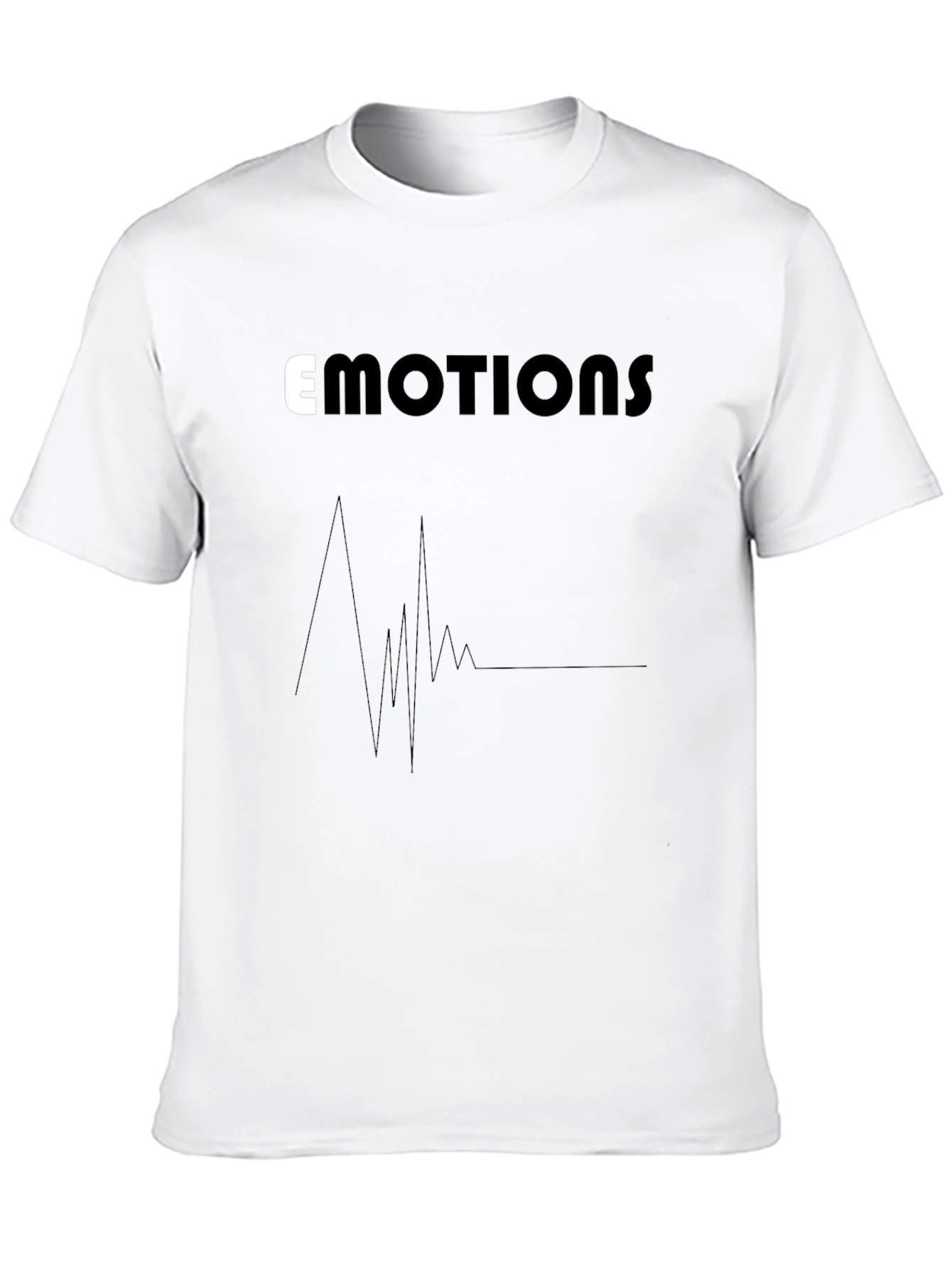 Emotions Graphic Tee - Black Cotton Comfort