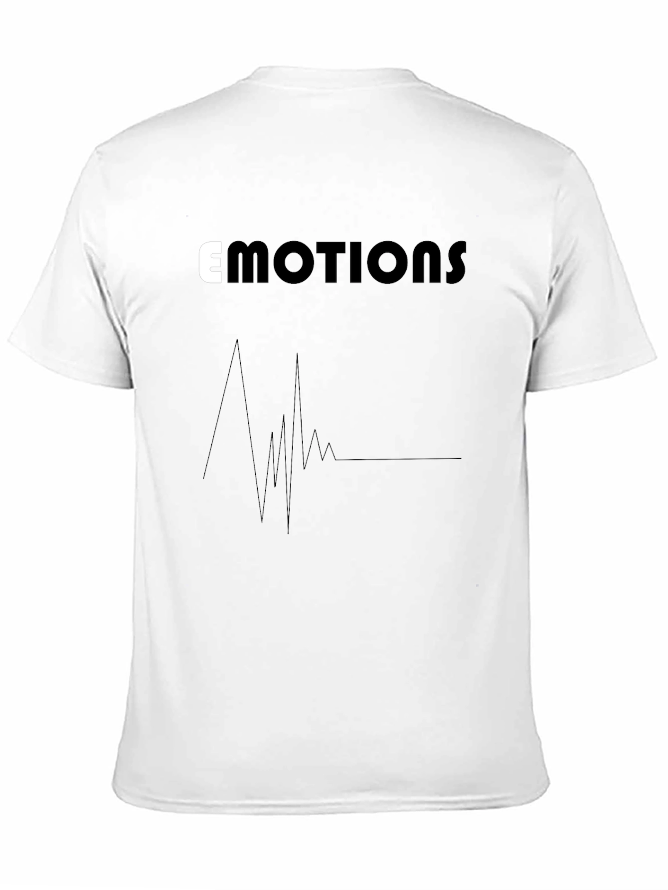 Emotions Graphic Tee - Black Cotton Comfort