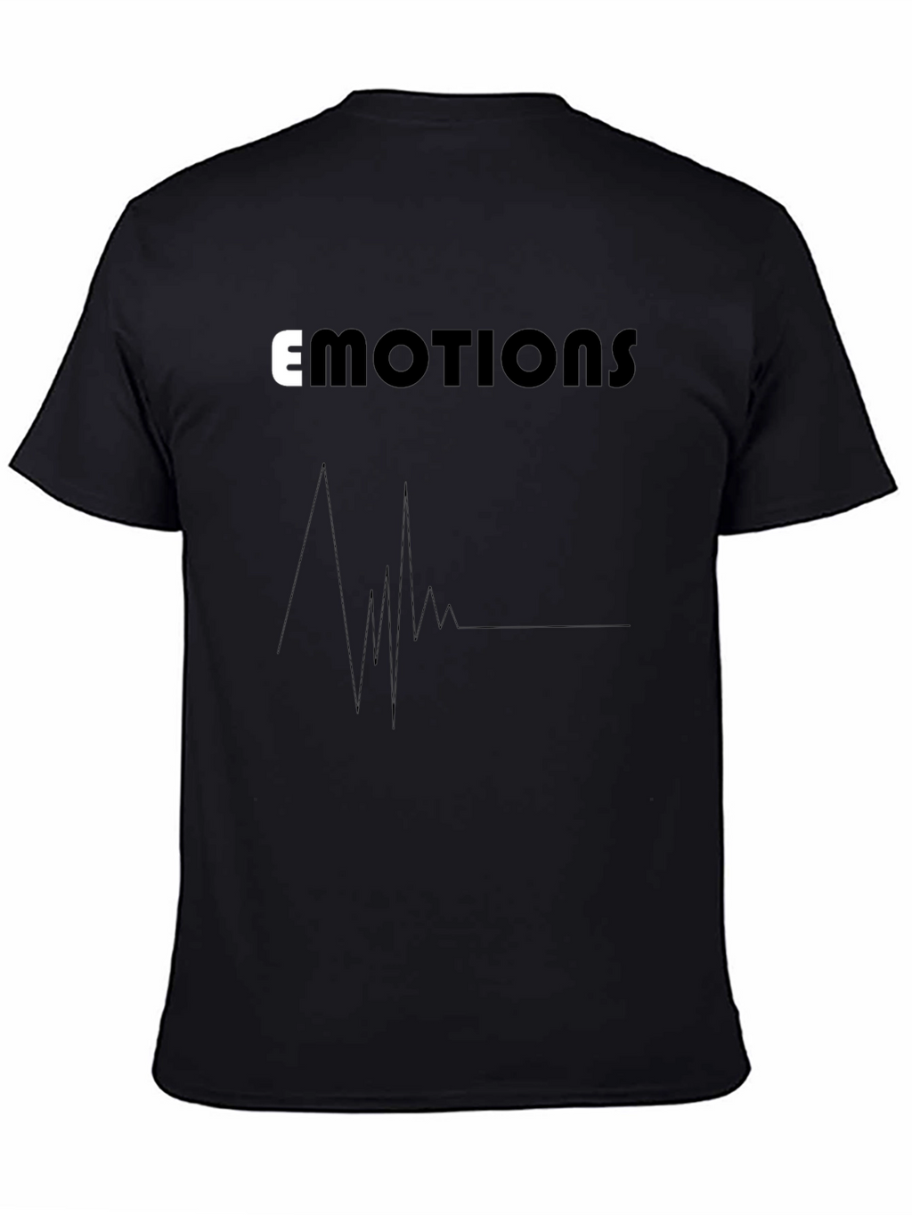 Emotions Graphic Tee - Black Cotton Comfort