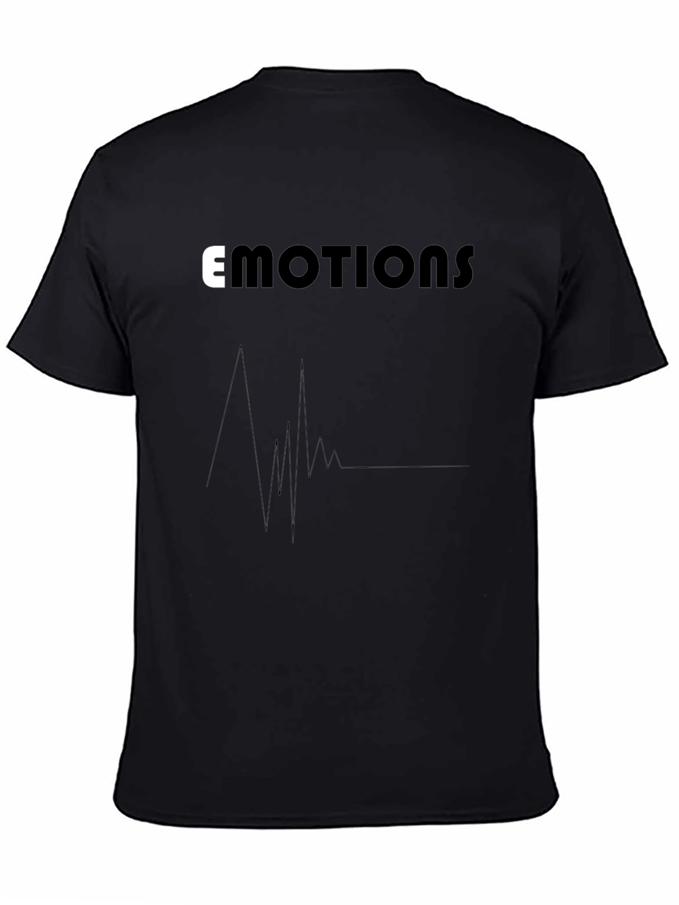 Emotions Graphic Tee - Black Cotton Comfort