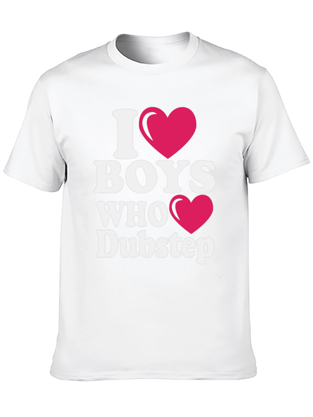 I Heart Boys Who Dubstep Black T-Shirt