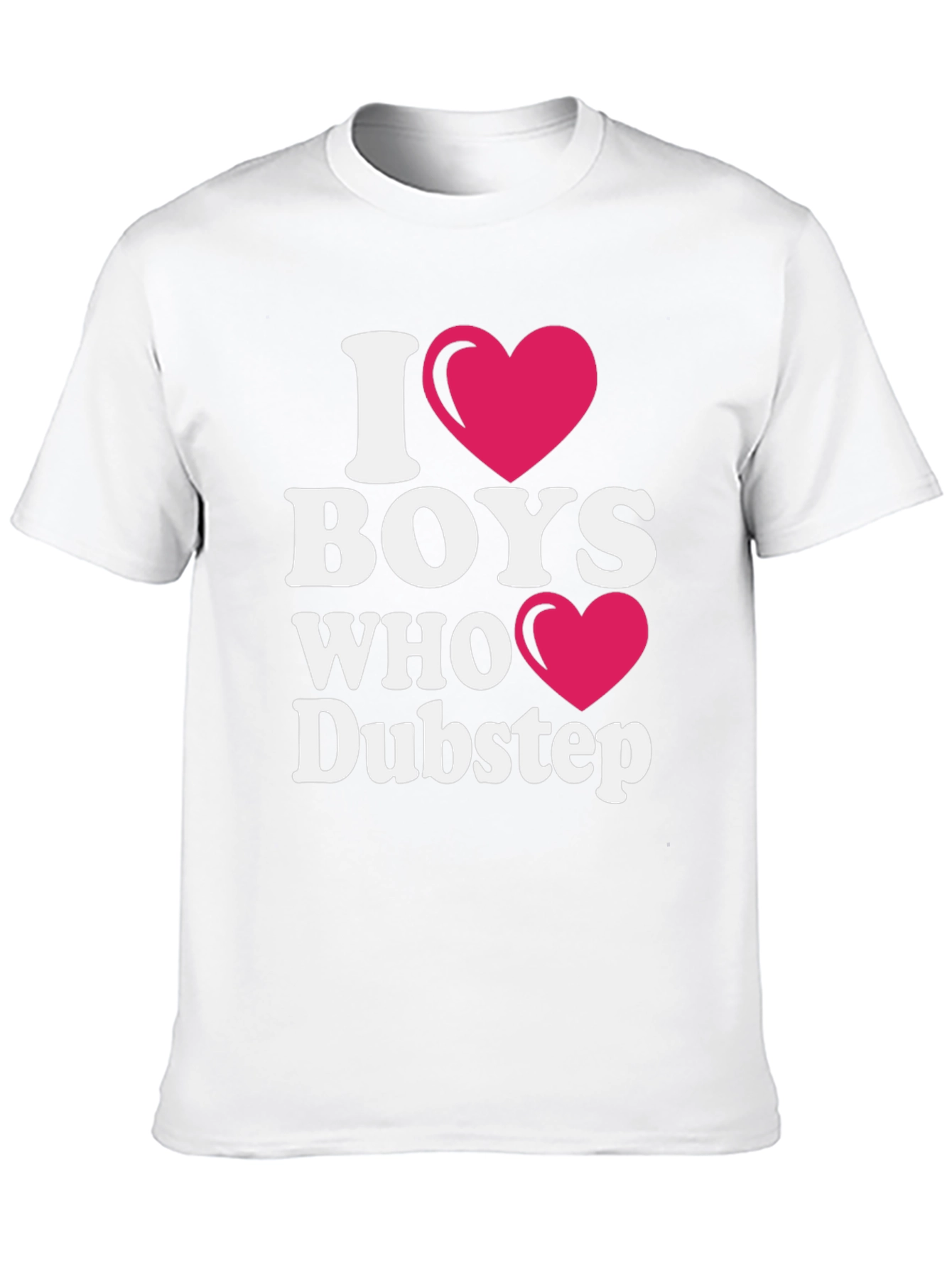 I Heart Boys Who Dubstep Black T-Shirt