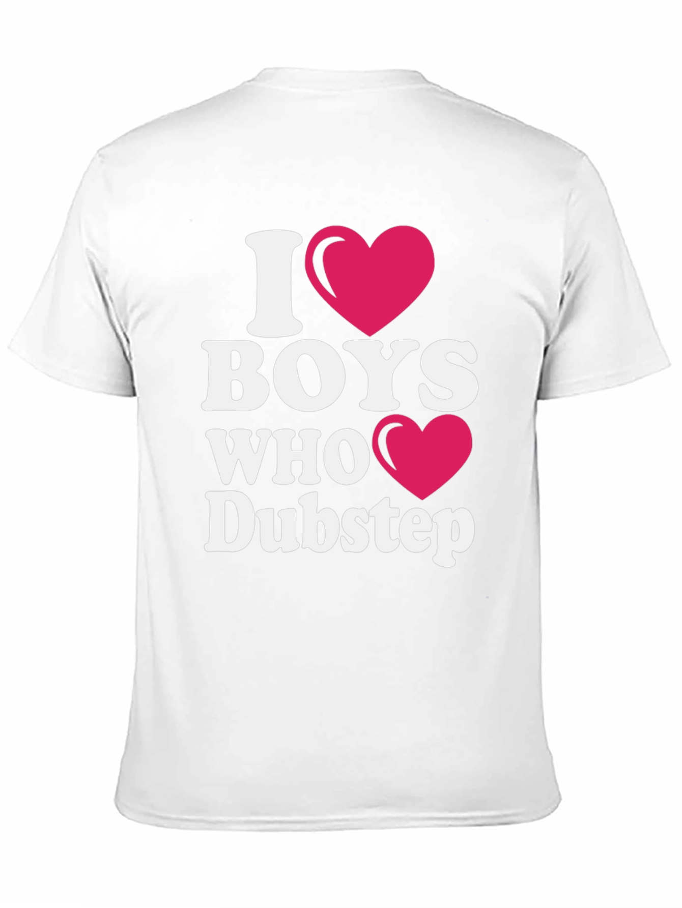 I Heart Boys Who Dubstep Black T-Shirt