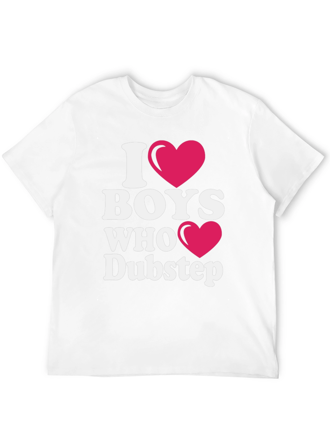 I Heart Boys Who Dubstep Black T-Shirt