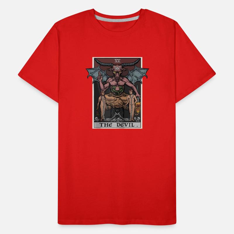 The Devil Tarot Card Halloween Baphomet Satanic Ba