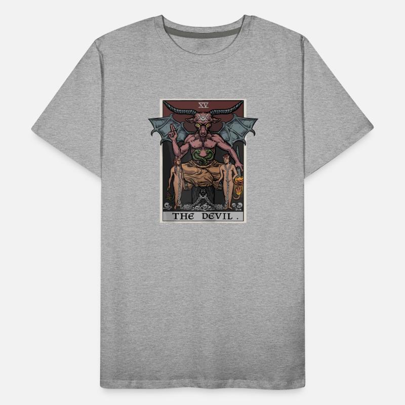 The Devil Tarot Card Halloween Baphomet Satanic Ba